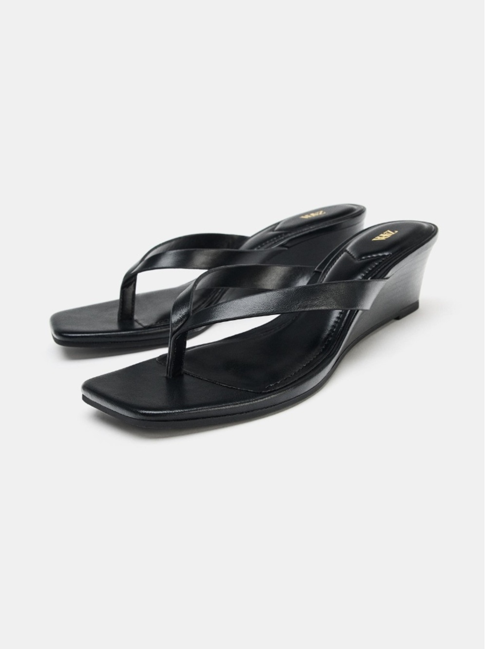 Zara Wedge Heel Thong Sandals